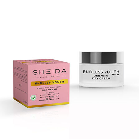 Sheida Endless Youth Yaşlanma Karşıtı Ekstra Zenginleştirilmiş Gündüz Kremi 50 ml -Kuru & Hassas Ciltler