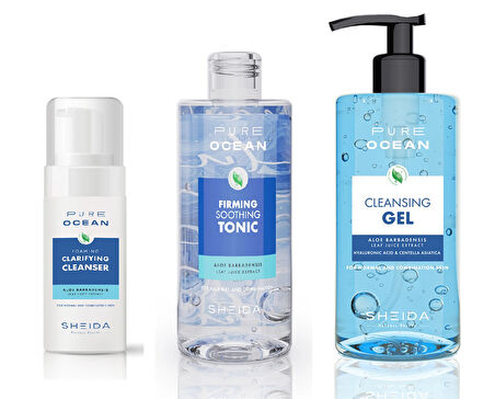 Sheida Pure Ocean Yüz Temizleme Seti - Normal ve Karma Ciltler için