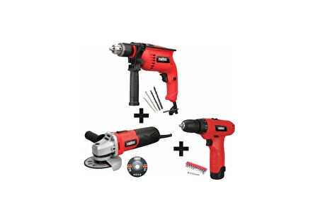 ATTLAS ECO SET 3G LI Matkap+Taşlama+12 V Li-on Vidalama-A0602027