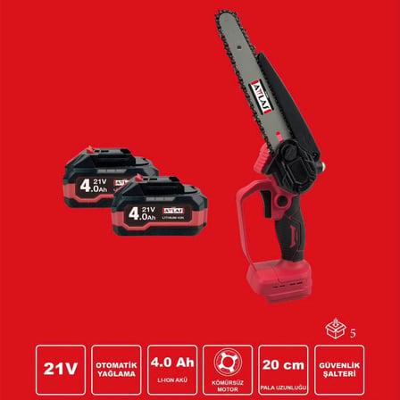 ATTLAS ATB 21 BT20-402C Uzun Palalı Budama Testeresi