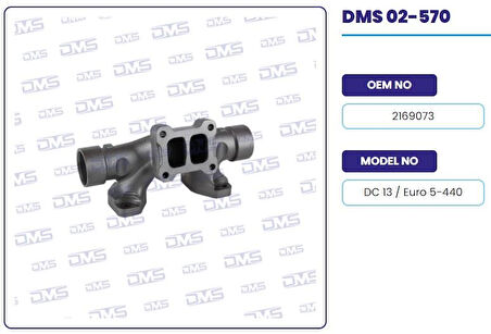 Scanıa Truck Egzoz Manıfoldu Orta - Scanıa / P G R T Dc13 - Euro 5 - Demosan 02-570