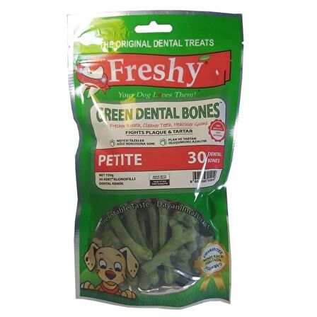 Freshy Green Dental Bones Ağız Kokusu Önleyici Kemikler 30'lu