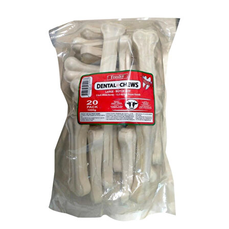 Freshy Dental Chews Sütlü Kemik Köpek Ödülü 20 Adet