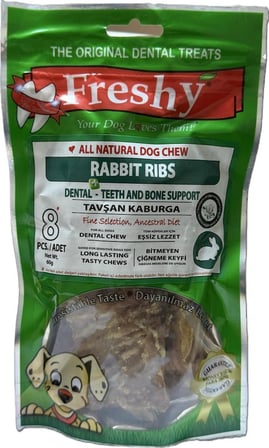 FRESHY TAVŞAN KABURGA KÖPEK ÖDÜLÜ 120GR