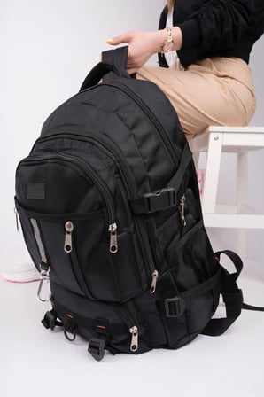 young VEST Dağcı 60 Litre Outdoor Spor Kamp Çanta Suluk Gözlü SİYAH