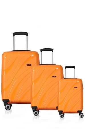 ÇÇS 5223 POLİPROPİLEN 3 LÜ VALİZ SETİ