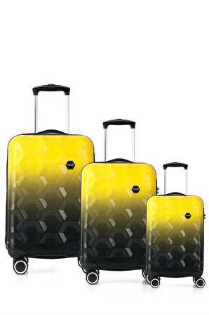 ÇÇS London 5226 Polikarbon 3 Lü Valiz Seti