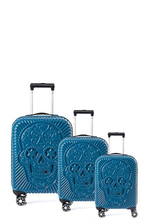 ÇÇS 5186 PARLAK POLIKARBON 3 LÜ VALİZ SETİ