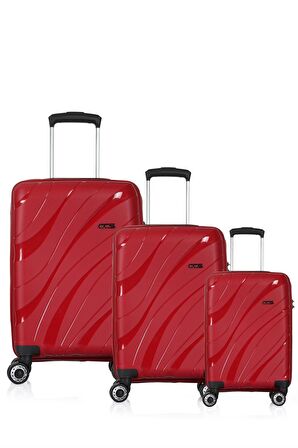 ÇÇS 5223 POLİPROPİLEN 3 LÜ VALİZ SETİ