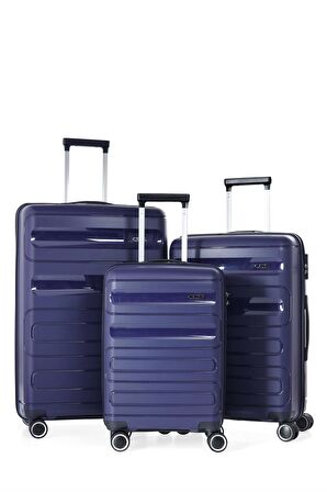 ÇÇS 5225 Polipropilen 3 Lü Valiz Seti