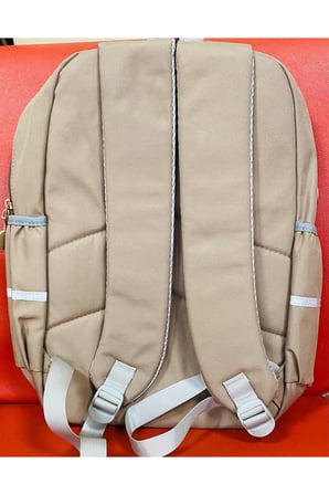 Young 51666 ayıcık maskotlu okul sırt çanta BEJ