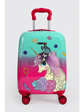 Ççs Unicorn Desenli Ultra Hafif Çocuk Valizi 5256