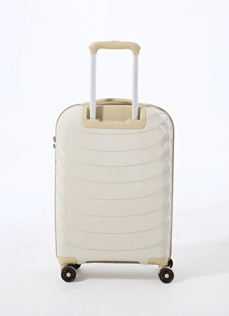 Discovery Expedition Beyaz - Bej Çekçekli Sert Valiz DSC-5263 Kabin