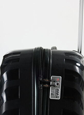 Discovery Expedition Siyah Çekçekli Sert Valiz DSC-5263 B.Boy