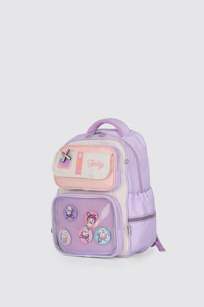 ÇÇS Kids Premium Okul Çanta Seti 3'lü İlkokul Ortaokul Sırt Çantası Termal Beslenme Çantası Kalemlik Mor 51974