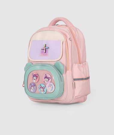 ÇÇS Kids Premium Okul Çanta Seti 3'lü İlkokul Ortaokul Sırt Çantası Termal Beslenme Çantası Kalemlik Pembe 51977