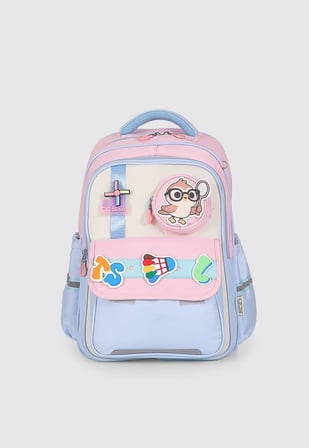 ÇÇS Kids Premium Okul Çanta Seti 3'lü İlkokul Ortaokul Sırt Çantası Termal Beslenme Çantası Kalemlik Pembe 51979