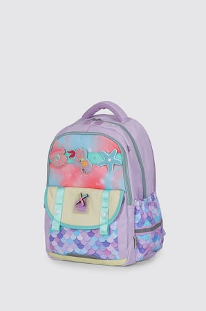 ÇÇS Kids Premium Okul Çanta Seti 3'lü İlkokul Ortaokul Sırt Çantası Termal Beslenme Çantası Kalemlik Mor 51980