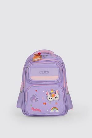 ÇÇS Kids Premium Okul Çanta Seti 3'lü İlkokul Ortaokul Sırt Çantası Termal Beslenme Çantası Kalemlik Mor 52016