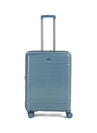 Fabrika Mavi Çekçekli Sert Valiz FAB-5272 65 CM VALİZ Orta