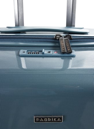 Fabrika Mavi Çekçekli Sert Valiz FAB-5272 65 CM VALİZ Orta