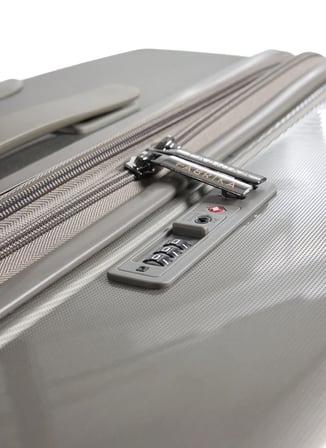 Fabrika Gri Çekçekli Sert Valiz FAB-5272 75 CM VALİZ Büyük