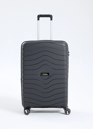 National Geographic Mavi Çekçekli Sert Valiz NG5242 65 CM ORTA