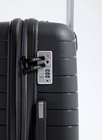 National Geographic Mavi Çekçekli Sert Valiz NG5242 65 CM ORTA