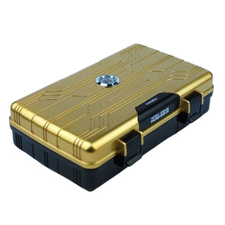 Seyahat Tipi Gold-Siyah Humidor Puro Kutusu - TR2214