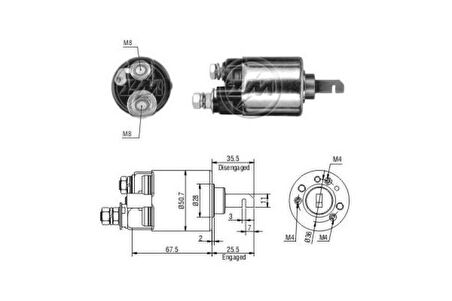 Honda Mars Otomatıgı 12v Honda CIVIC Jazz İntegra Eski Model Uzun Piston - Zm 0602