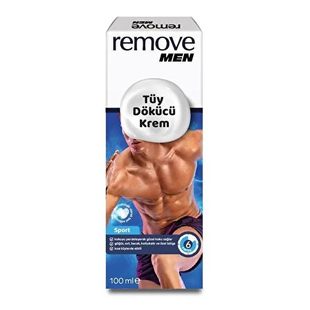 Remove Men Tüy Dökücü Krem Sport 100 ml