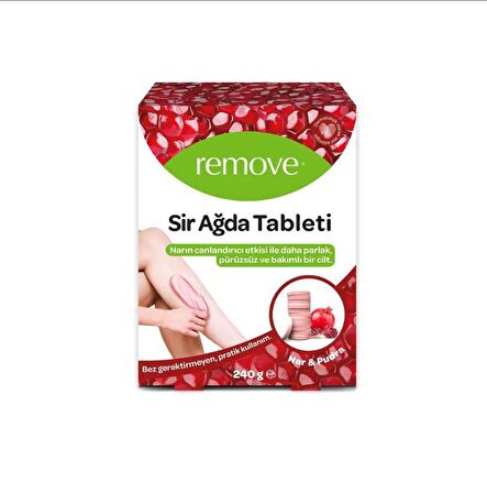 REMOVE SİR AĞDA TABLETİ 240G NAR VE PUDRA