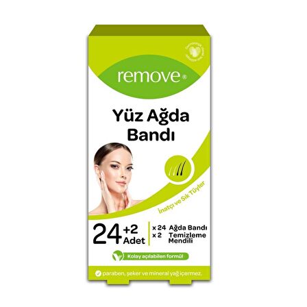 Remove Yüz için Ağda Bandı 24'lü