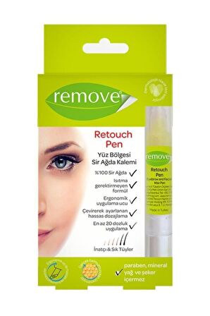 REMOVE YÜZ BÖLGESİ AĞDA KALEMİ İNATÇİ SIK TÜY 4 ML