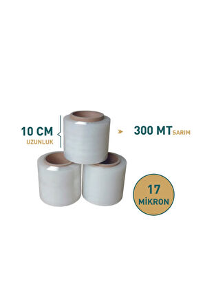 Dilimli Palet Streç Film 17 Mic. 10 cm 300 mt