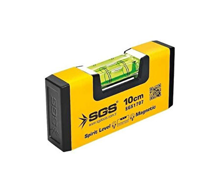 Sgs 1707 Alüminyum Mıknatıslı Su Terazisi 10 Cm 