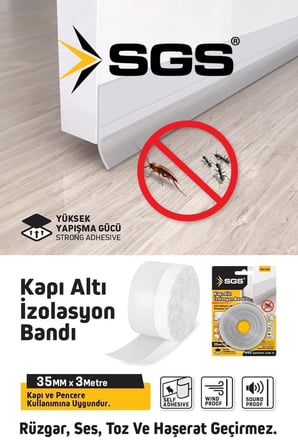 SGS1243 KAPI ALTI İZOLASYON BANDI 35 MM*3 MT YÜKSEK YAPIŞMA GÜCÜ