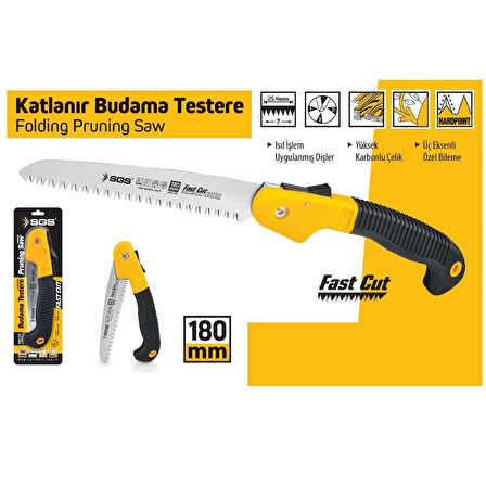 SGS 1756 KATLANIR BUDAMA TESTERESİ 180MM
