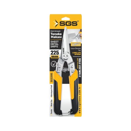 SGS ÇOK AMAÇLI TENEKE MAKASI SİVRİ 225 MM SGS2095