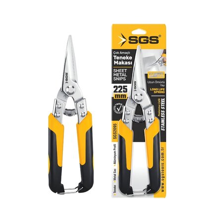 SGS ÇOK AMAÇLI TENEKE MAKASI SİVRİ 225 MM SGS2095