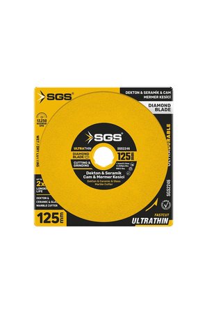 SGS2246 Cam Dekton Seramik Mermer Porselen Elmas Kesici Taş 125 mm
