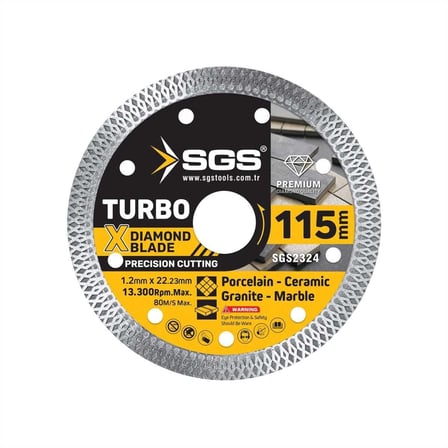 Sgs 2324 Seramik Hassas Fayans Kesici İnce 115X1,2X22