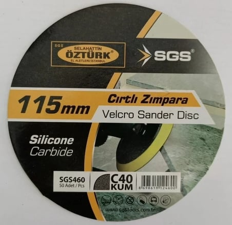SGS CIRTLI ZIMPARA 115MM SC 40 KUM SGS460 -10 ADET