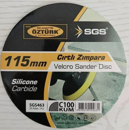SGS CIRTLI ZIMPARA 115MM SC 100 KUM SGS463-10 ADET