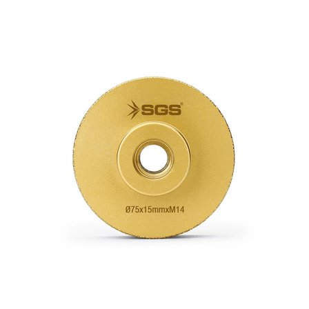 SGS2788 M14-75x15 Mm Vakum Elmas Mermer Granit Taşlama Diski Tam Profil