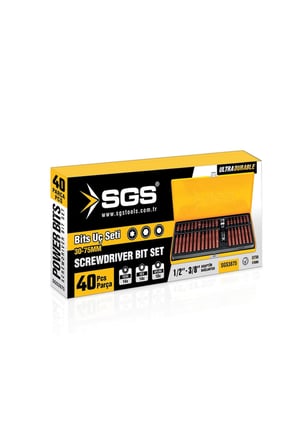 SGS3875 BİTS UÇ SETİ 40 PARÇA 30-75MM TORX ALYAN
