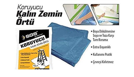 SGS 4011 Kalın Boya Örtüsü 20 M2 4X5