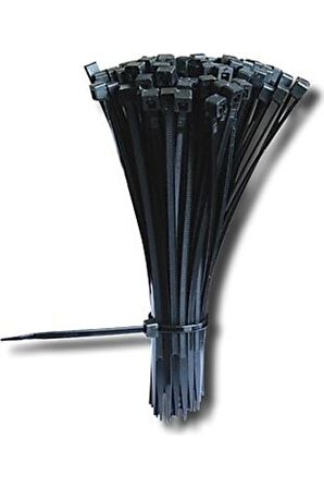 Siyah Pemsan Cırt Kelepçe 3,6x370 mm pk/100ad