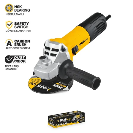 SGS ENDÜSTRİYEL AVUÇ TAŞLAMA 1400 WATT 125MM DEVİR AYARLI SGS5036