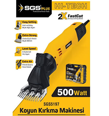 Sgs 5197 Koyun Kırkma Makinesi 500 W